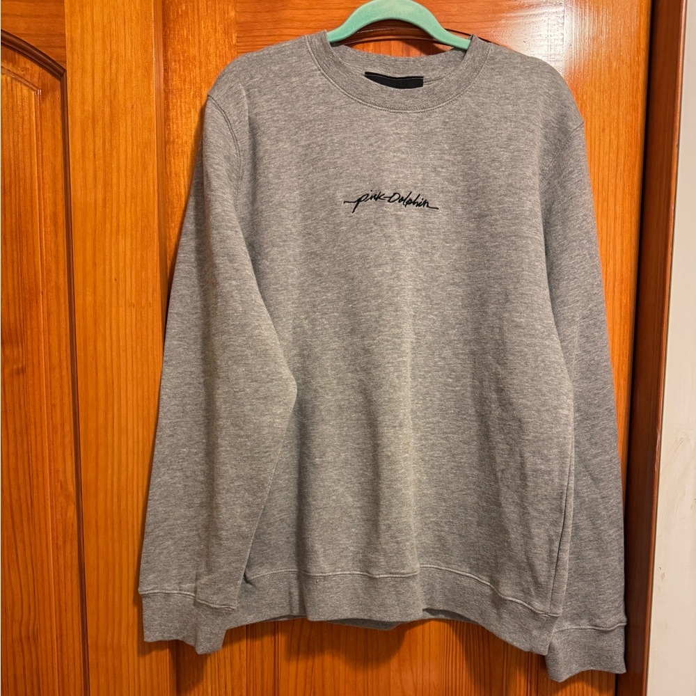 Pink Dolphin Gray Crewneck Sweatshirt Size Large